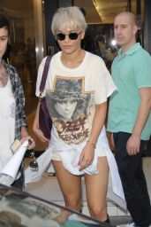 Rita Ora Street Fashion - Out in Paris, July 2015