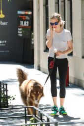 Amanda Seyfried - Walking Her Dog Finn in New York, July 2015