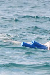 Anne Hathaway in a Bikini on a Yacht in Spain, August 2015