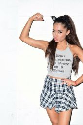 Ariana Grande Leggy in Mini Skirt - Photoshoot, July 2015