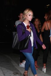 Ashley Benson Leaving the Warwick Club in Hollywood, August 2015