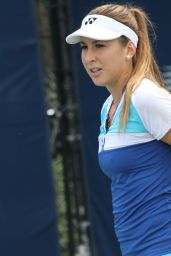 Belinda Bencic - Taining During Rogers Cup in Toronto. August 2015