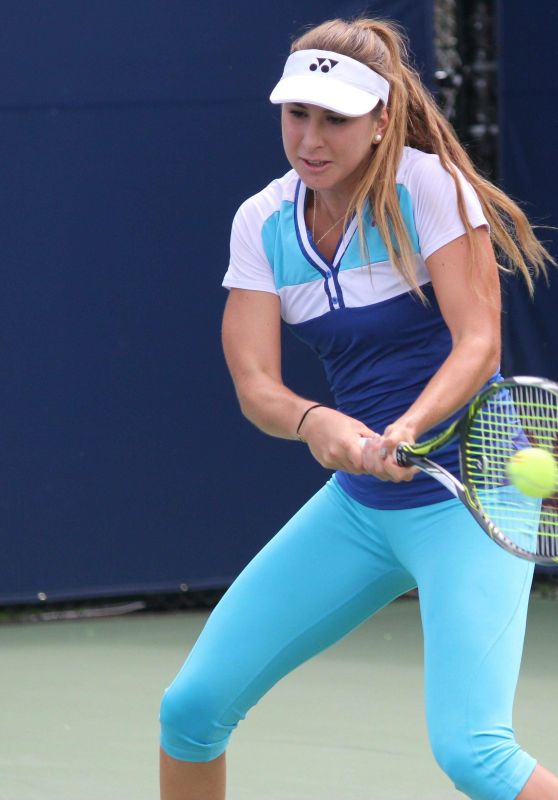 Belinda Bencic - Taining During Rogers Cup in Toronto. August 2015