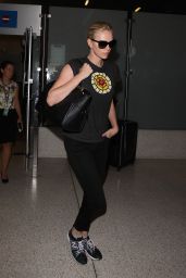 Charlize Theron Arriving at LAX Airport, August 2015