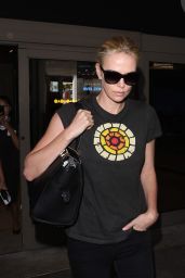 Charlize Theron Arriving at LAX Airport, August 2015