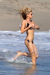 Charlotte McKinney in Bikini on a Beach in Malibu, August 2015