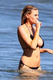 Charlotte McKinney in Bikini on a Beach in Malibu, August 2015