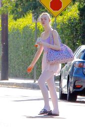 Elle Fanning – Heads to Ballet Class in Los Angeles, August 2015