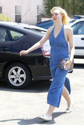 Elle Fanning Summer Style - Out in Beverly Hills, August 2015
