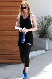 Emily Blunt in Leggings - Going to Gym in West Hollywood, August 2015