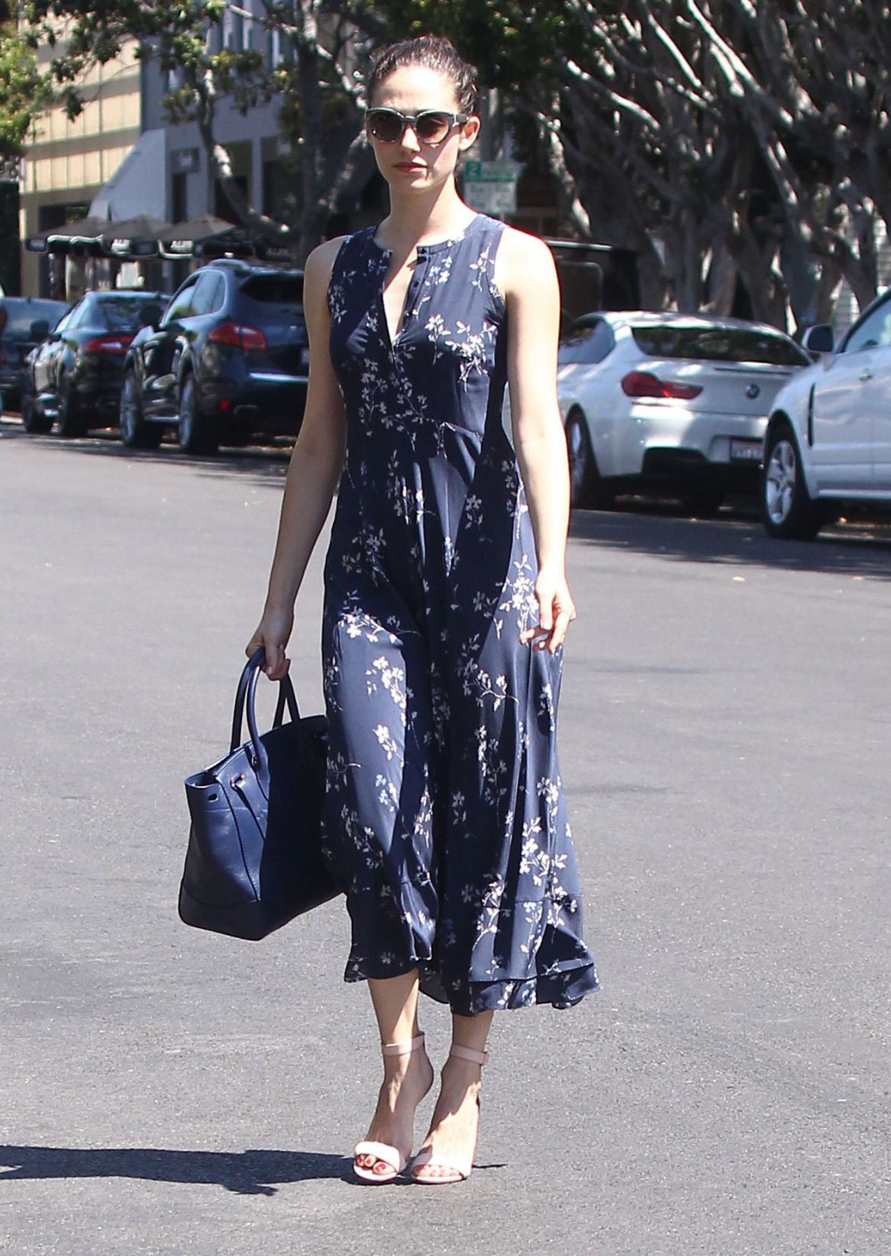 Emmy Rossum in Summer Dress - Out in West Hollywood, August 2015 ...