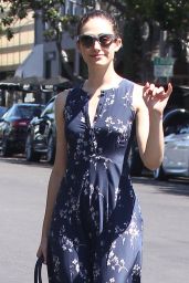 Emmy Rossum in Summer Dress - Out in West Hollywood, August 2015