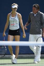 Eugenie Bouchard - Practice at the US Open in New York, August 2015