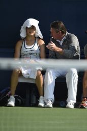 Eugenie Bouchard - Practice at the US Open in New York, August 2015