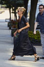 Heidi Klum Departing Her Residence in the West Village Neightborhood of New York, August 2015