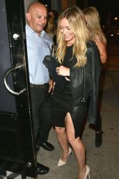 Hilary Duff - Leather and Heels at Craig's in West Hollywood, August ...