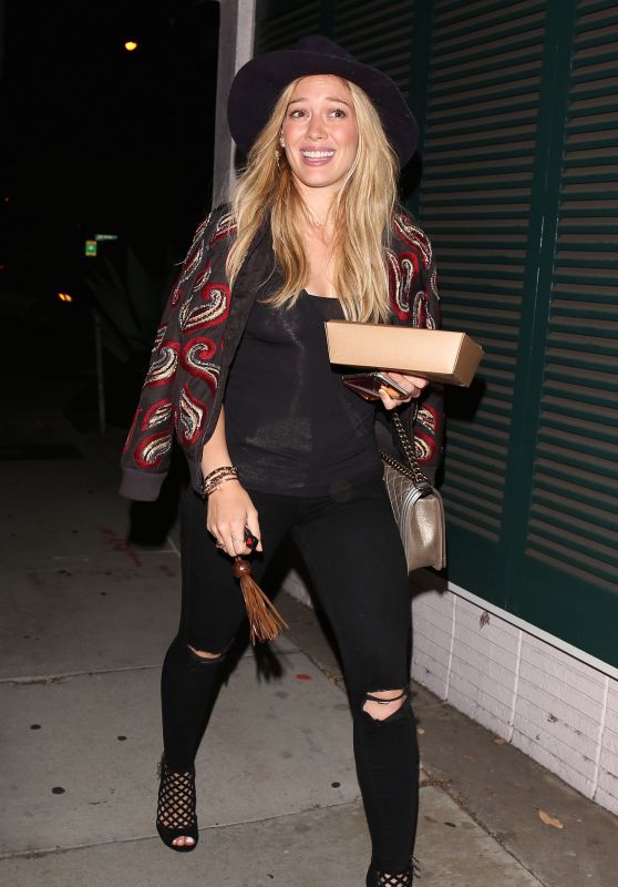 Hilary Duff Night Out Style - Leaving Zinque in West Hollywood, July 2015
