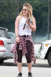 Hilary Duff Street Style - Out and About in Los Angeles, August 2015