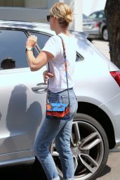 January Jones Booty in Jeans - Out in Beverly Hills, August 2015