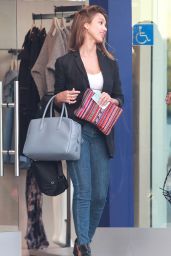 Jessica Alba in Jeans - Shopping at the Rebecca Minkoff Store in Hollywood, August 2015