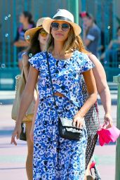 Jessica Alba Summer Style - Disneyland in Anaheim, August 2015