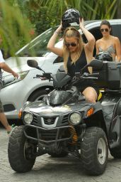 Kendall Jenner and Khloe Kardashian Riding ATV
