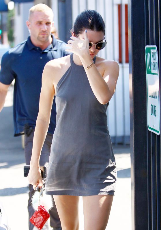 Kendall Jenner Arriving at a Studio in Van Nuys - August 2015