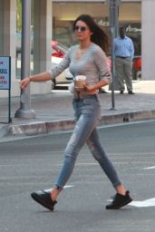Kendall Jenner Booty in Tight Ripped Jeans - Out in Beverly Hills, August 2015