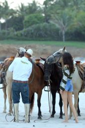 Kendall Jenner Horseback in Punta Mita, Mexico, August 2015