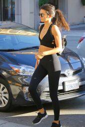Kendall Jenner in Tights - Heading to Sugarfish in Calabasas, August 2015