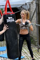 Kimberley Garner Working out in Somerset, August 2015