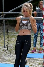 Kimberley Garner Working out in Somerset, August 2015