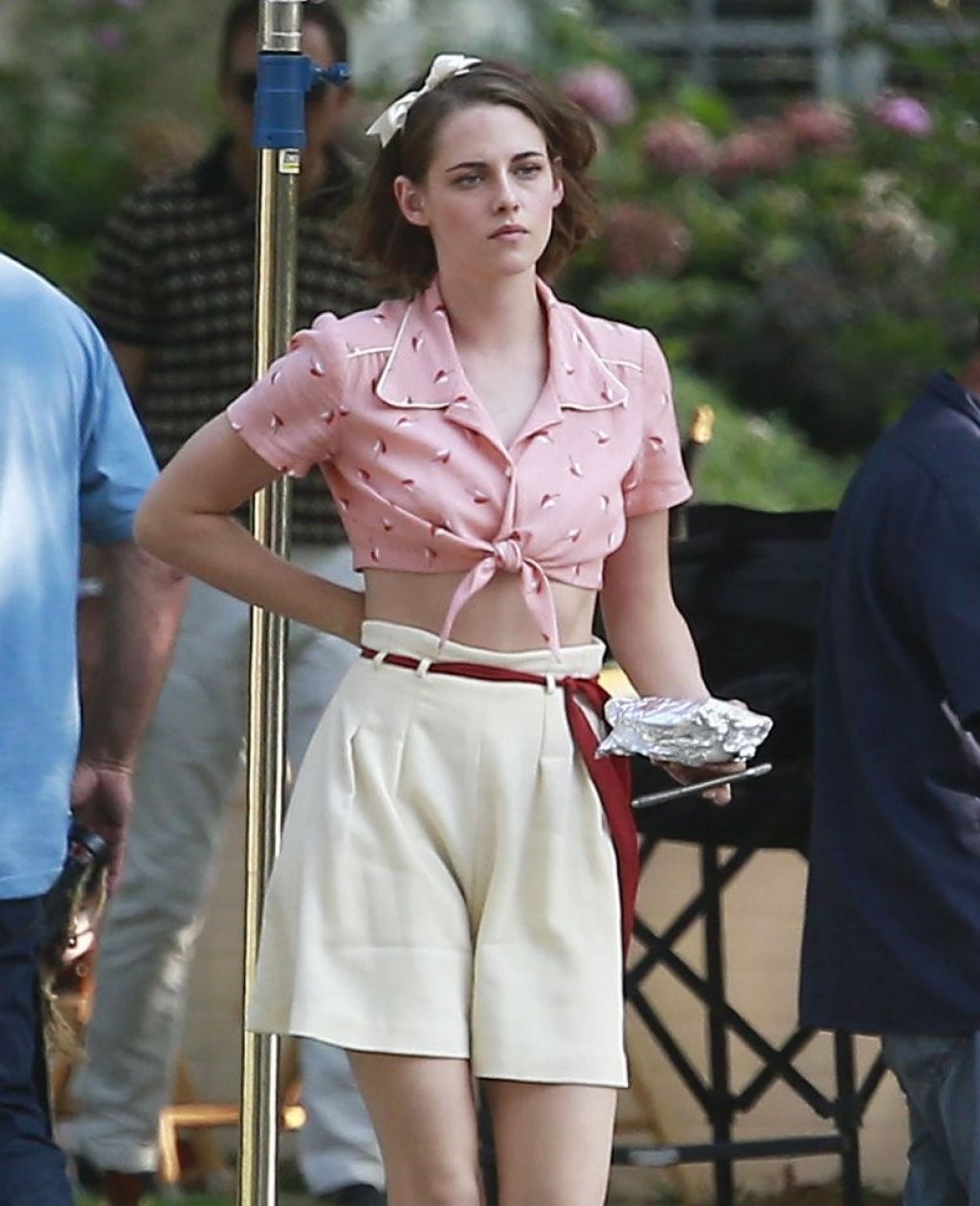 Kristen Stewart On The Set Of A New Woody Allen Movie In Los Angeles 