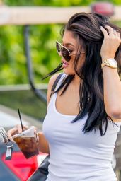 Kylie Jenner in Tight Jeans - Out in Calabasas, August 2015