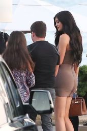 Kylie Jenner in Tight Mini Dress at Nobu in Malibu, August 2015