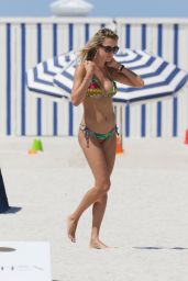 Lauren Stoner in a Bikini at a Beach in Miami, August 2015