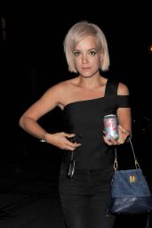 Lily Allen Night Out Style - Out in London, August 2015