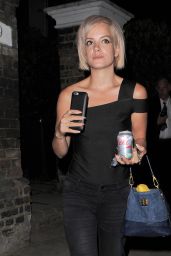 Lily Allen Night Out Style - Out in London, August 2015