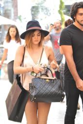 Lucy Hale - Shopping at The Grove in West Hollywood, August 2015
