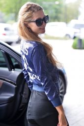 Paris Hilton - Arriving at the Airport and Hotel in Lodz, Poland