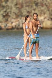 Pippa Middleton - Paddle Boarding in St Barths, August 2015