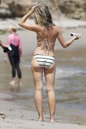Rebecca Gayheart in a Bikini on a Beach in Malibu, August 2015