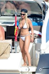Rita Ora in Bikini - On a Yacht in Ibiza, August 2015