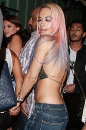 Rita Ora Night Out Style - Outside Warwick Nightclub in LA, August 2015
