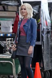Rose McIver - On the Set of 