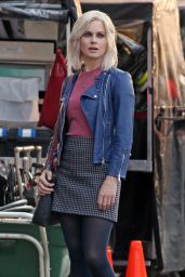 Rose McIver - On the Set of 