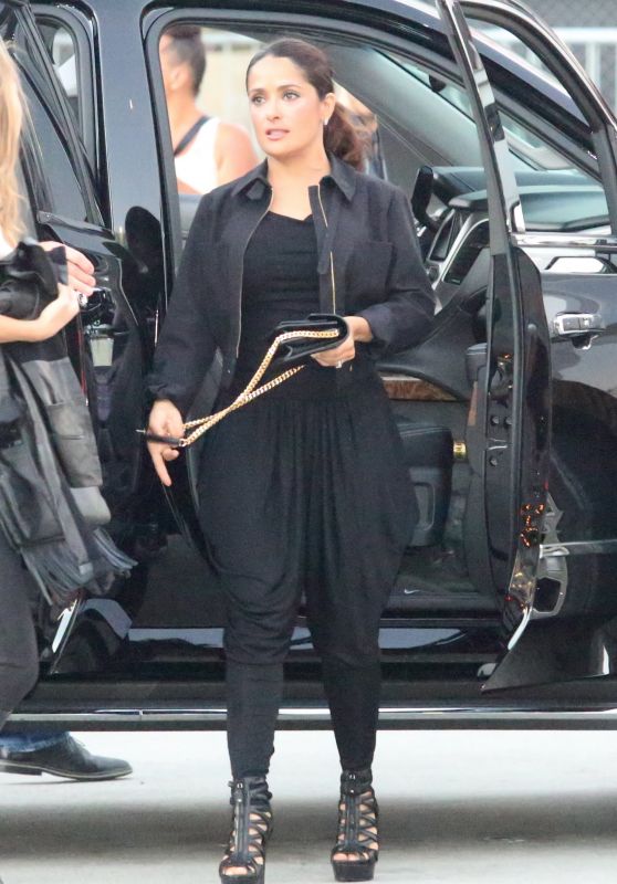 Salma Hayek Arriving at the Taylor Swift Concert in LA, August 2015