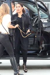 Salma Hayek Arriving at the Taylor Swift Concert in LA, August 2015