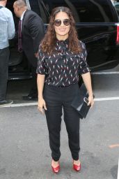 Salma Hayek - Out and About in New York City, August 2015