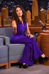 Salma Hayek - The Tonight Show With Jimmy Fallon, August 2015